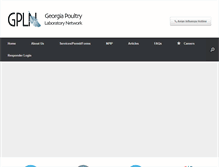 Tablet Screenshot of gapoultrylab.org